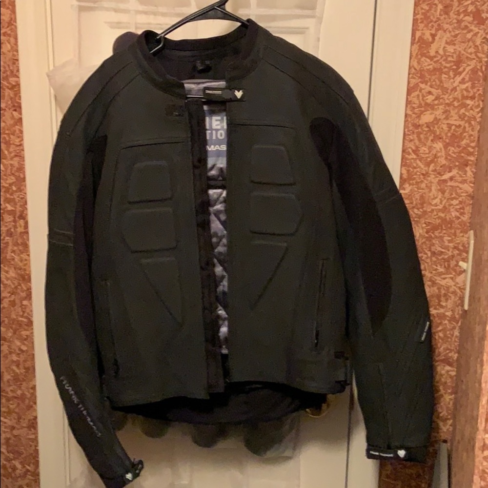 Frank Thomas leather moto jacket